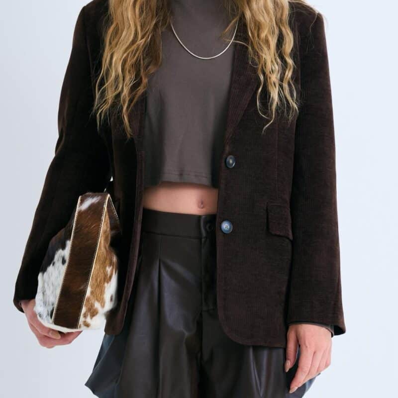 ג'קט לורה קורדרוי חום