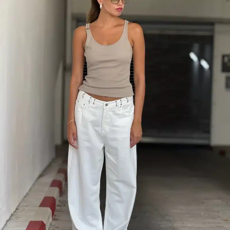 Ella White Jeans