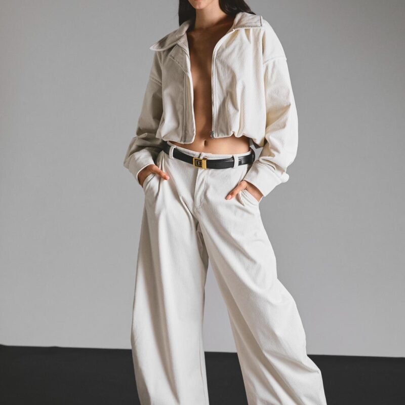 מכנס Andrew – שמנת